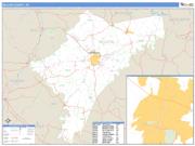Nelson County, KY <br /> Wall Map <br /> Zip Code <br /> Basic Style 2025 Map