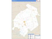 Ohio County, KY <br /> Wall Map <br /> Zip Code <br /> Basic Style 2025 Map