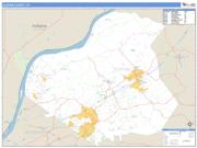 Oldham County, KY <br /> Wall Map <br /> Zip Code <br /> Basic Style 2025 Map
