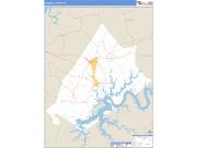 Russell County, KY <br /> Wall Map <br /> Zip Code <br /> Basic Style 2025 Map