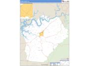 Wayne County, KY <br /> Wall Map <br /> Zip Code <br /> Basic Style 2025 Map
