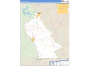Whitley County, KY <br /> Wall Map <br /> Zip Code <br /> Basic Style 2025 Map