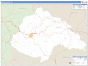 Wolfe County, KY <br /> Wall Map <br /> Zip Code <br /> Basic Style 2025 Map