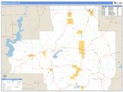 Bienville County, LA <br /> Wall Map <br /> Zip Code <br /> Basic Style 2025 Map