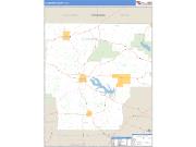 Claiborne County, LA <br /> Wall Map <br /> Zip Code <br /> Basic Style 2025 Map