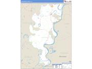 Concordia County, LA <br /> Wall Map <br /> Zip Code <br /> Basic Style 2025 Map