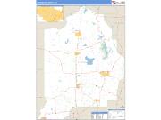 Evangeline County, LA <br /> Wall Map <br /> Zip Code <br /> Basic Style 2025 Map