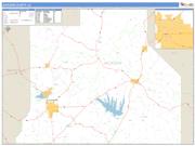 Jackson County, LA <br /> Wall Map <br /> Zip Code <br /> Basic Style 2025 Map