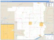 Jefferson Davis County, LA <br /> Wall Map <br /> Zip Code <br /> Basic Style 2025 Map