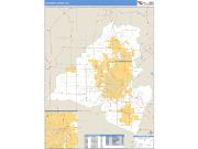 Lafayette County, LA <br /> Wall Map <br /> Zip Code <br /> Basic Style 2025 Map