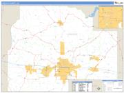 Lincoln County, LA <br /> Wall Map <br /> Zip Code <br /> Basic Style 2025 Map