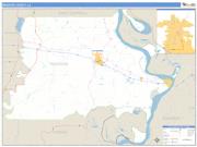 Madison County, LA <br /> Wall Map <br /> Zip Code <br /> Basic Style 2025 Map
