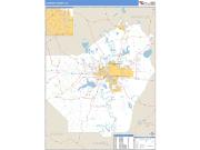Ouachita County, LA <br /> Wall Map <br /> Zip Code <br /> Basic Style 2025 Map
