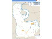 Pointe Coupee County, LA <br /> Wall Map <br /> Zip Code <br /> Basic Style 2025 Map