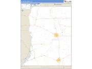 St. Helena County, LA <br /> Wall Map <br /> Zip Code <br /> Basic Style 2025 Map