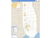 Tangipahoa County, LA <br /> Wall Map <br /> Zip Code <br /> Basic Style 2025 Map