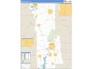 Webster County, LA <br /> Wall Map <br /> Zip Code <br /> Basic Style 2025 Map