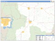 Winn County, LA <br /> Wall Map <br /> Zip Code <br /> Basic Style 2025 Map