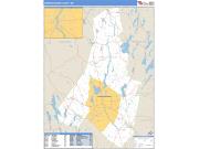 Androscoggin County, ME <br /> Wall Map <br /> Zip Code <br /> Basic Style 2025 Map
