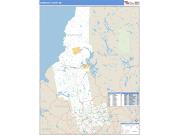 Somerset County, ME <br /> Wall Map <br /> Zip Code <br /> Basic Style 2025 Map
