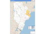 York County, ME <br /> Wall Map <br /> Zip Code <br /> Basic Style 2025 Map