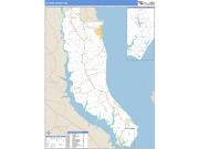 Calvert County, MD <br /> Wall Map <br /> Zip Code <br /> Basic Style 2025 Map