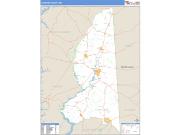 Caroline County, MD <br /> Wall Map <br /> Zip Code <br /> Basic Style 2025 Map