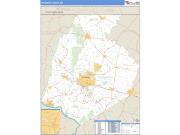 Frederick County, MD <br /> Wall Map <br /> Zip Code <br /> Basic Style 2025 Map