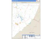 Garrett County, MD <br /> Wall Map <br /> Zip Code <br /> Basic Style 2025 Map