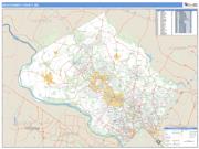 Montgomery County, MD <br /> Wall Map <br /> Zip Code <br /> Basic Style 2025 Map