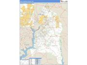 Prince George's County, MD <br /> Wall Map <br /> Zip Code <br /> Basic Style 2025 Map