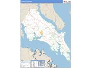 St. Mary's County, MD <br /> Wall Map <br /> Zip Code <br /> Basic Style 2025 Map