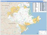 Essex County, MA <br /> Wall Map <br /> Zip Code <br /> Basic Style 2025 Map