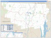 Franklin County, MA <br /> Wall Map <br /> Zip Code <br /> Basic Style 2025 Map