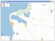 Benzie County, MI <br /> Wall Map <br /> Zip Code <br /> Basic Style 2025 Map