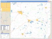Cass County, MI <br /> Wall Map <br /> Zip Code <br /> Basic Style 2025 Map