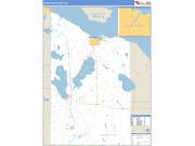 Cheboygan County, MI <br /> Wall Map <br /> Zip Code <br /> Basic Style 2025 Map