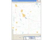 Hillsdale County, MI <br /> Wall Map <br /> Zip Code <br /> Basic Style 2025 Map