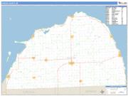Huron County, MI <br /> Wall Map <br /> Zip Code <br /> Basic Style 2025 Map