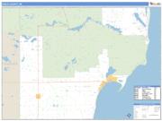 Iosco County, MI <br /> Wall Map <br /> Zip Code <br /> Basic Style 2025 Map