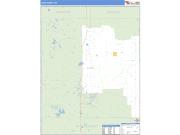 Lake County, MI <br /> Wall Map <br /> Zip Code <br /> Basic Style 2025 Map