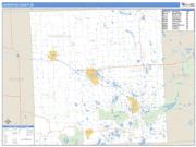 Livingston County, MI <br /> Wall Map <br /> Zip Code <br /> Basic Style 2025 Map