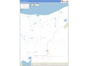 Luce County, MI <br /> Wall Map <br /> Zip Code <br /> Basic Style 2025 Map