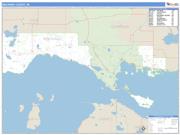 Mackinac County, MI <br /> Wall Map <br /> Zip Code <br /> Basic Style 2025 Map