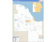 Marquette County, MI <br /> Wall Map <br /> Zip Code <br /> Basic Style 2025 Map