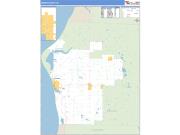 Mason County, MI <br /> Wall Map <br /> Zip Code <br /> Basic Style 2025 Map