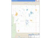 Mecosta County, MI <br /> Wall Map <br /> Zip Code <br /> Basic Style 2025 Map