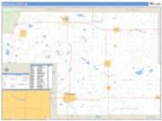 Montcalm County, MI <br /> Wall Map <br /> Zip Code <br /> Basic Style 2025 Map