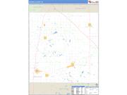 Osceola County, MI <br /> Wall Map <br /> Zip Code <br /> Basic Style 2025 Map