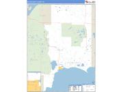 Schoolcraft County, MI <br /> Wall Map <br /> Zip Code <br /> Basic Style 2025 Map